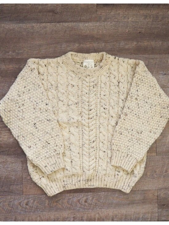 Cottage Knitwear Other - Vintage Cottage Knitwear Aran by Classic Knits Chunky Fisherman Cable Knit